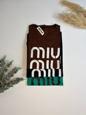 تیشرت باکسی miumiu نخ پنبه